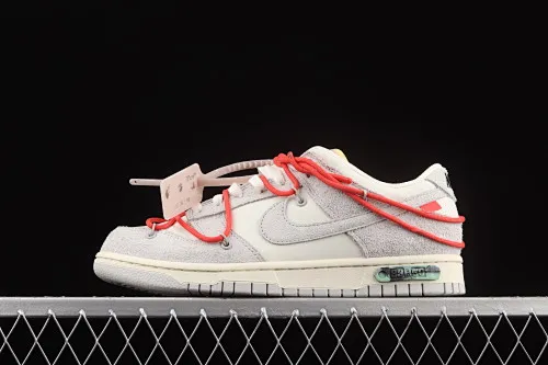 All categories Nk SB Dunk series Nk SB Dunk Low low-top sneakers J version OF x Nk Dunk Low "12 of 50" OW suede SB smashed backboard fashion casual sneakers DJ0950-118